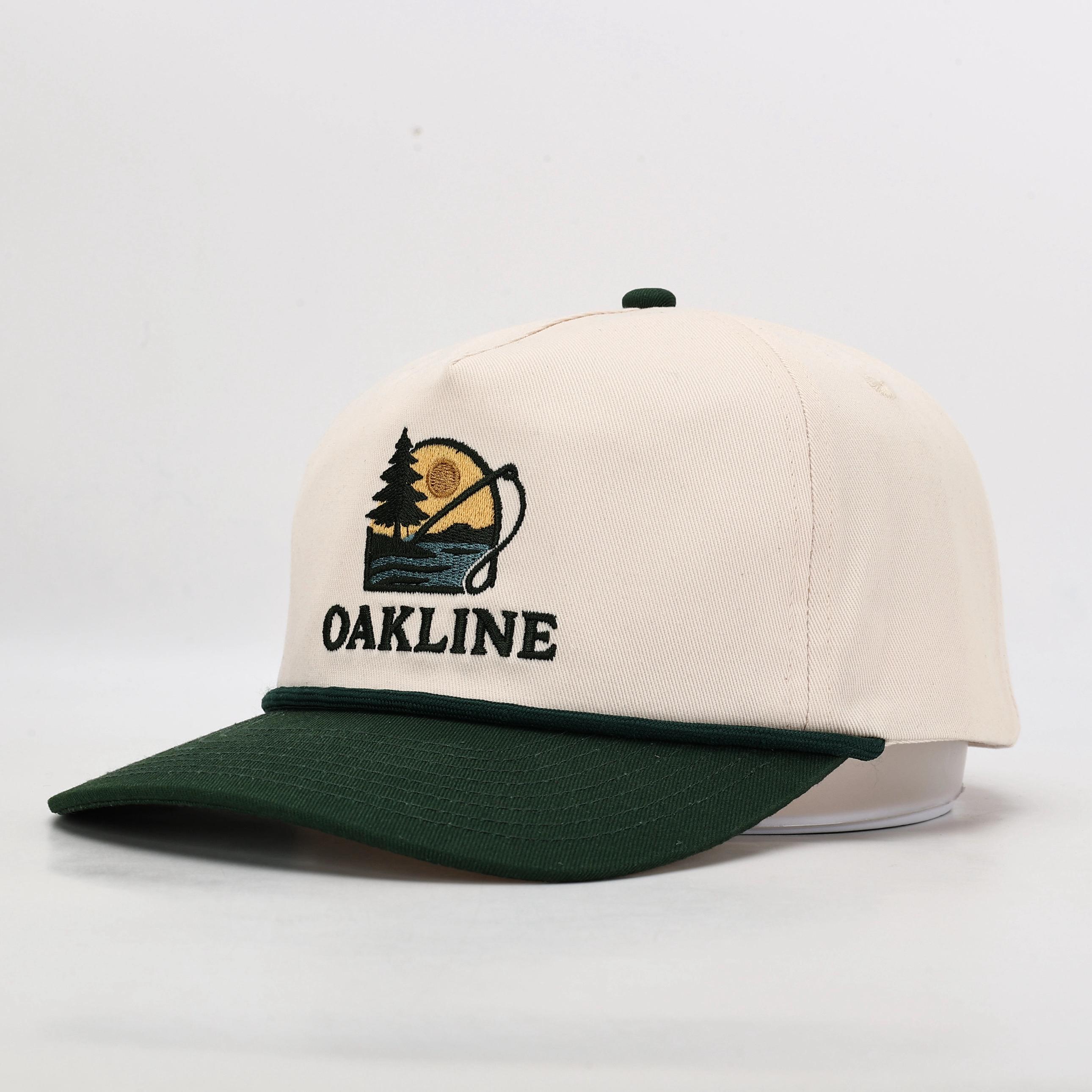 The Pointer Rope Cap — Cream / Green Brim – Oakline Provisions Co.