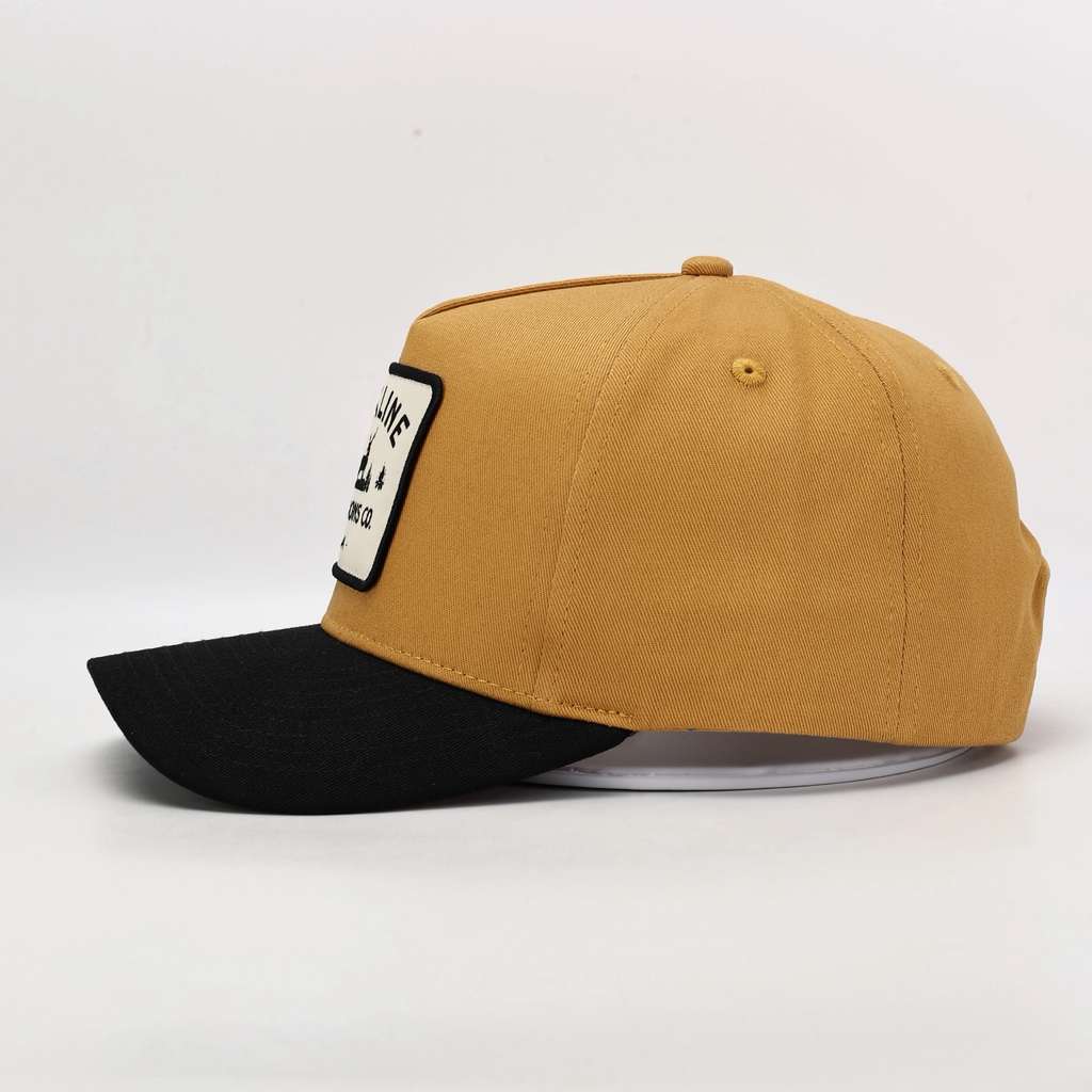 The Buck Patch Cap — Tan / Black Brim