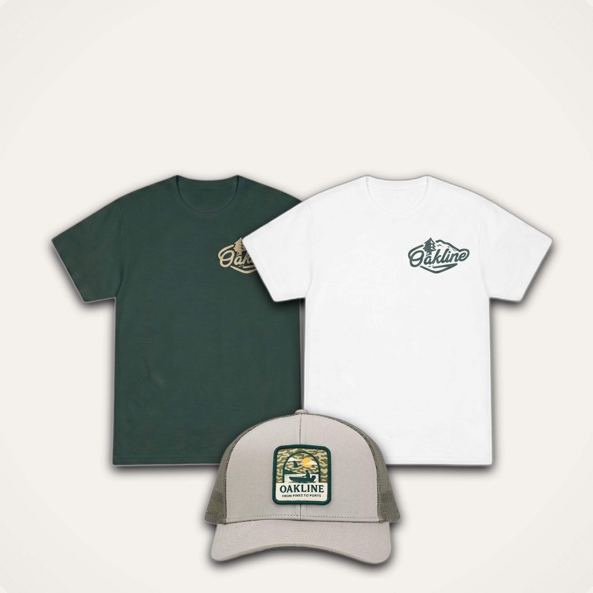 The Outpost Pack — 2 T-Shirts + Trucker Cap bundle